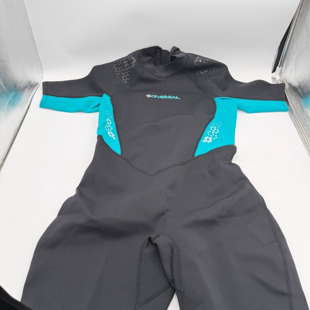 Shorty Wetsuit Men Women 1.5mm Neoprene Back Zip Wetsuit Spring Suit - Size 2XL - Picture 6 of 9